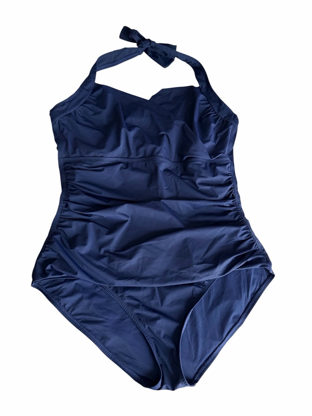 Tommy Bahama Women Navy Blue One-Piece Tummy Control Beach Swimsuit Size 14 - Picture 3 of 9